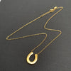 Horseshoe 18K Gold Platet Necklace
