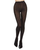 Bamboo Flatknit Tights: Black / L-XL