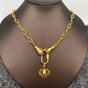 Hands An Heart Charm Gold Plated Necklace