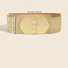 Wide Gold Shimmer Stretch Belt