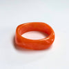 Swirl Acrylic Bangle: Tangerine