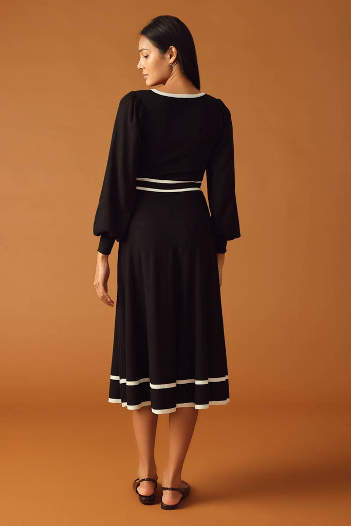 Chanel Balloon Sleeve Sweater Dress