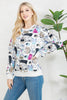 Colorful Cats Fleece Sweatshirt
