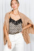 Lace Trim Leopard Camisole