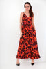 Coral Floral Flowy Jumpsuit