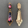 Vintage Glaze Flower Earrings