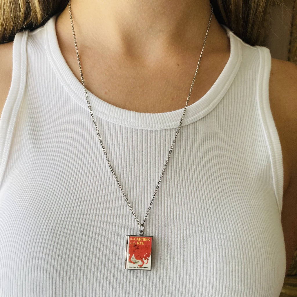 Book Locket Necklace - The Catcher in the Rye: Stainless Steel