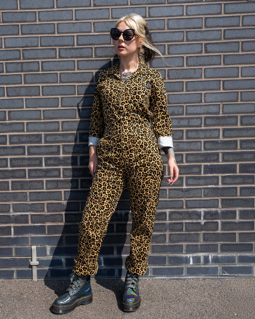 Classic Leopard Print Boiler Suit
