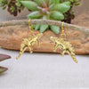 Times Gold Stegosaurus Earrings