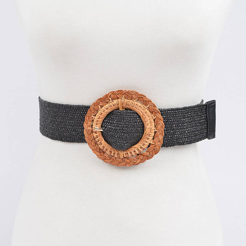 Retro Heart Stretch Belt: Rainbow