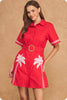 Palm Bay Embroidered Mini Dress