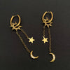 Moon Star Sun Huggie Earrings