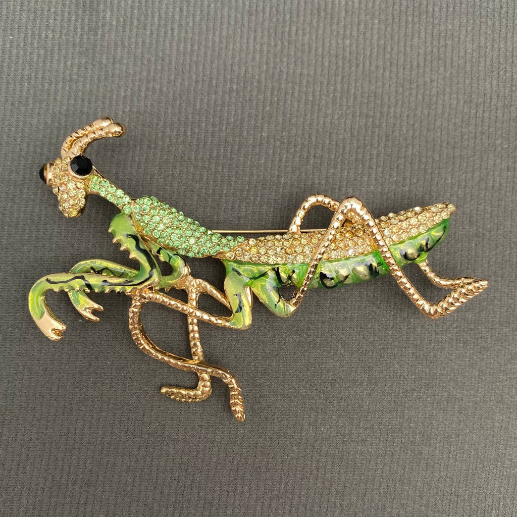 Preying Mantis Brooch