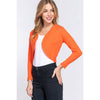 Scallop Edge Bolero: Orange