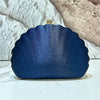 Peacock Clam Shell Clutch