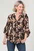 Ruffled Floral Fit Blouse