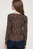 Crew Neck Leopard Print Sweater