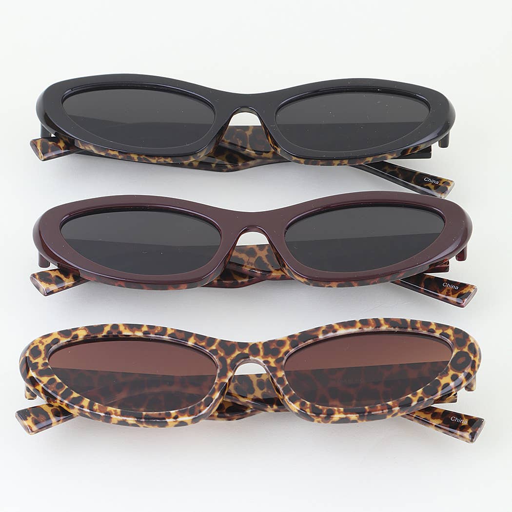 Two Toned Leopard Spy Sunglasses – Doll Factory by Damzels