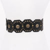 Western Vintage Belt: Black/Brass