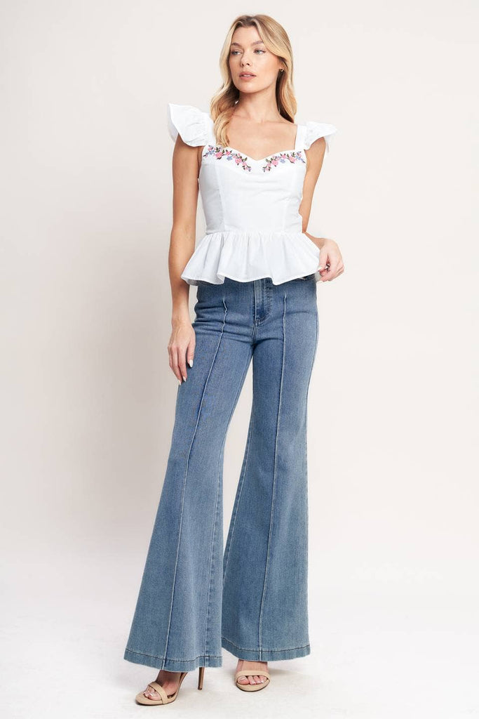 Embroidered Doll Top
