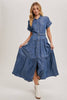 Tiered Tencel Denim Dress