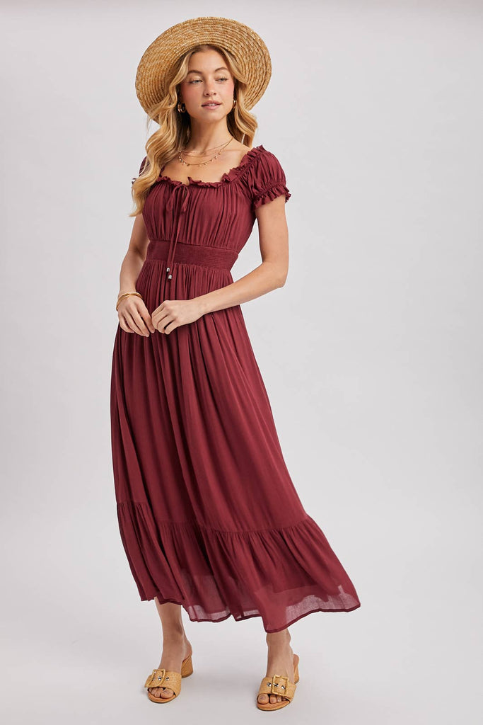 Sugar Plum Wine Maxi Dress