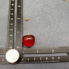 Resin Cherry Gold Plated Earrings