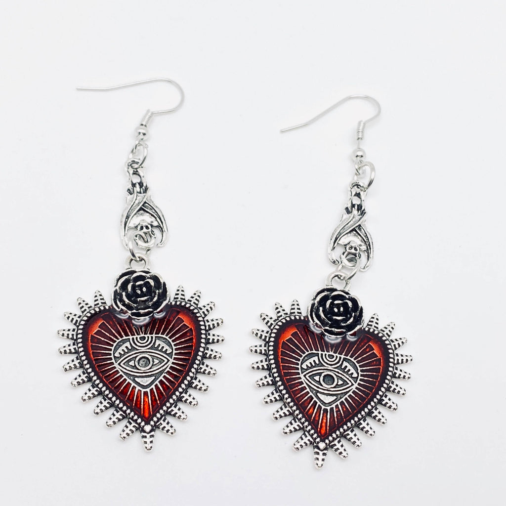 Gothic Heart Earrings