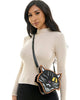 Winking Black Cat Crossbody Bag