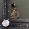 Vintage Glazed Red Agate Earrings