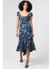 Irish Sea Floral Midi Dress