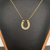 Horseshoe 18K Gold Platet Necklace
