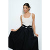 Knit Bodice Ballet Maxi Dress