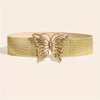 Vintage Look Butterfly Belt: Gold