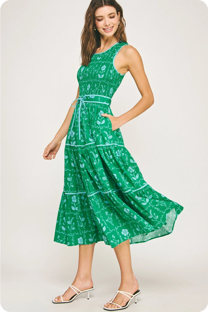 Dutch Floral Smocked Dress