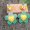 Flowers Giggles Earrings: Green