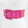 Metallic Elastic Belt: Silver