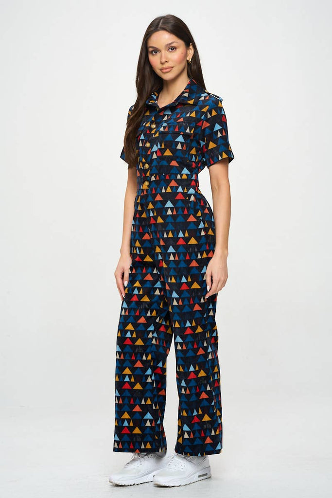 Retro Fair Corduroy Jumpsuit
