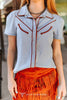 Soft Light Denim Western Shirt
