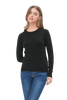 Classic Cable Knit Pullover: Black