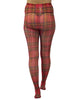 Original Red Tartan Printed Tights: 16-18 / Red: XL