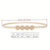 Metal Stretch Belt: Gold Flowers