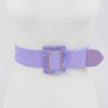 Lilac Love Stretch Rattan Belt