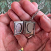Book Locket Necklace - Sense and Sensibility - Modern Green: Stainless Steel
