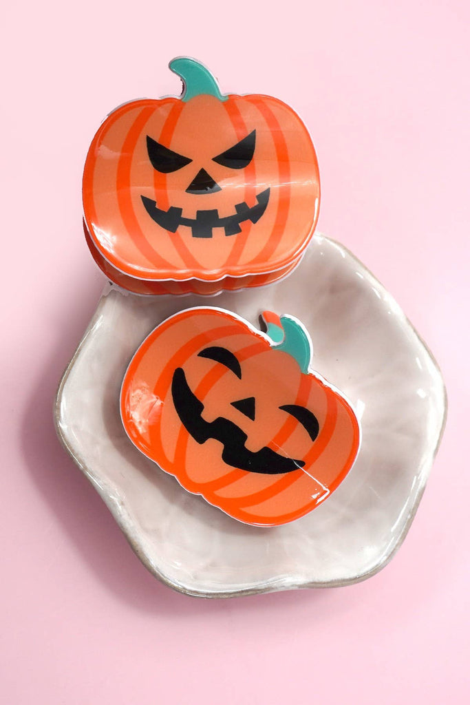 Happy Pumpkin Hair Claw