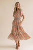 Prismatic Pastels Flutter Dress