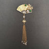 Vintage Asian Fan Brooch