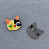Calico Cat Head Brooch