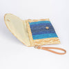 Straw Rainbow Envelope Purse: Pink