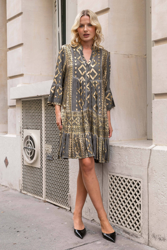 Gilded Temple Tunic Dress